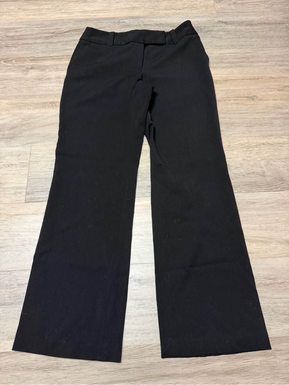 Apt .9 Stretch Maxwell Size 8 Classic Black Wide-Leg Women's Dress Pants